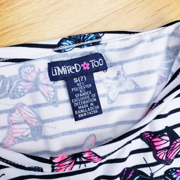 Girls Butterfly Dress and Demin Vest Set Size 7 - Picture 7 of 7